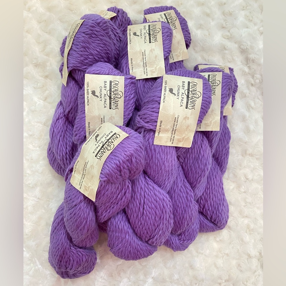 NEW *Rare* BABY ALPACA 9 Skeins Cascade Yarns Baby Alpaca Chunky about 972 yards